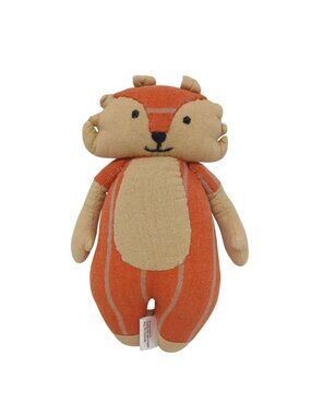 Prachesta Orange & Beige Stuffed Animal Deer Design Soft Plush Toy 7" #D-28
